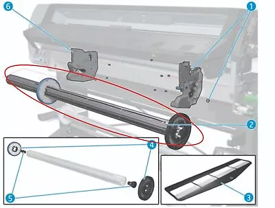 B4H70-67057 3-inch Spindle With Hubs 64  HP Latex 330 335 360 365 370 375 • $365