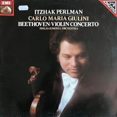 £6 • Buy BEETHOVEN - VIOLIN CONCERTO LP, Philharmonia, Giulini, Perlman, EMI ASD 4059