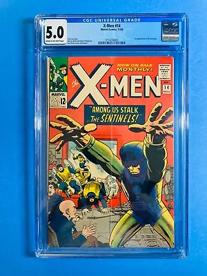 🌟x-men 14 - Cgc 5.0 - 1st Appearance Of The Sentinels - 1965🌟 • $395