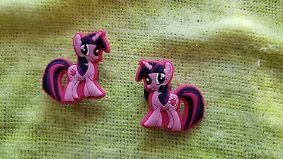 MY LITTLE PONY Shoe Charm/cake Toppers!! Unicorn Pair! FAST USA SHIPPING! • $5.49