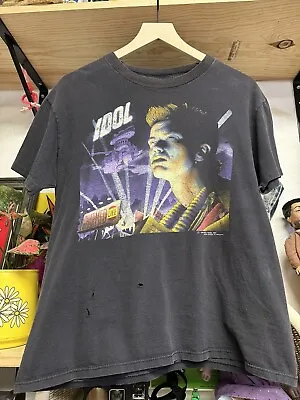 Vintage 1990 Billy Idol Charmed Life Concert Tour T-Shirt Brockum Medium • $90