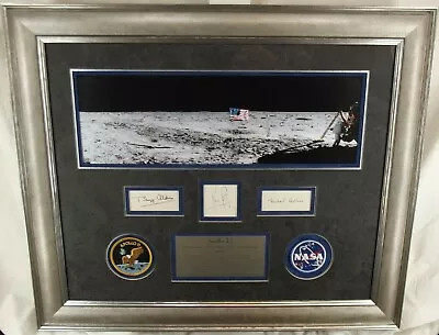 Apollo 11 Crew Signed Display Armstrong Aldrin Collins Authenticated Zarelli  • $5975