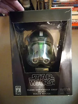 Star Wars Master Replicas Clone Commander Gree Scaled Helmet • $49.99