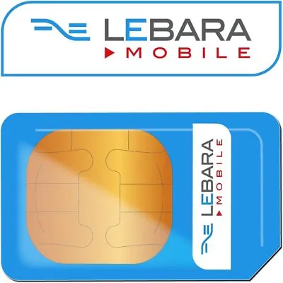 Lebara 3G/4G PAYG International Multi Sim Card - Include Nano/Micro/Standard SIM • $8.83