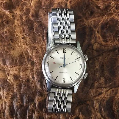 Vintage Men's BENRUS Wristalarm Watch Series #3021 ~ Working Condition • $189