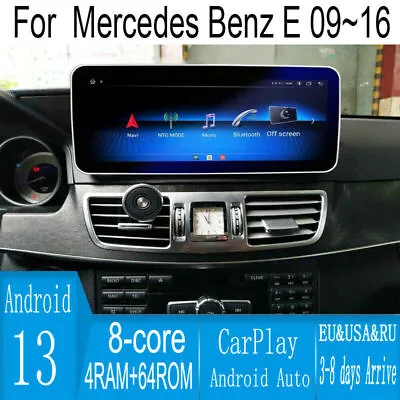 12.3  Android Navigation Car Gps Stereo Radio Carplay For Mercedes Benz E W212 • $475