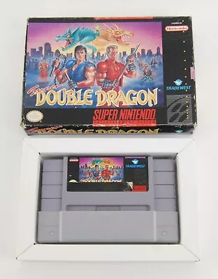 SUPER DOUBLE DRAGON (Super Nintendo 1992) GAME IN BOX • $99.95