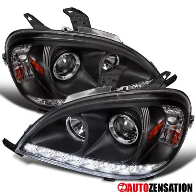 Fit 2002-2005 Benz W163 ML350 ML500 ML55AMG LED Strip Projector Headlights Black • $235.99