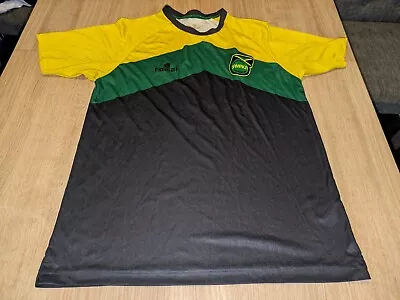 Jamaica Home Football Shirt Romai Size L Large Mens Black/Green/Yellow  • £13.99