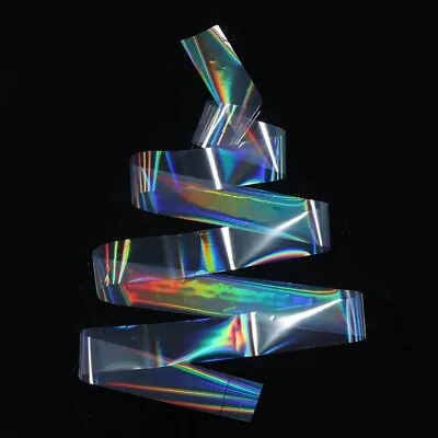 HOLO CLEAR RAINBOW Nail Art Foil Holographic Nails Decor Transfer Foils Sticker • £1.90