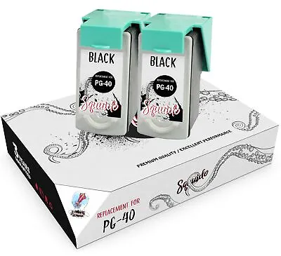 2 BK Ink For Canon Pixma IP1200 IP1300 IP2500 IP2600 MP140 MP150 • £28.39