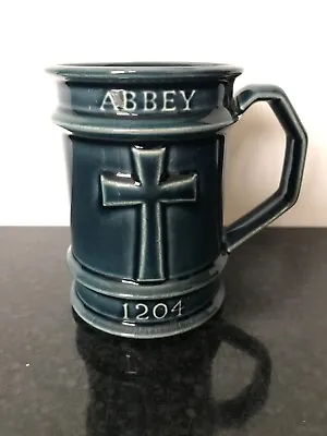 Vintage Holkham Pottery Beaulieu 1538 Abbey 1204 Blue Glaze Mug Tankard. • £7.99