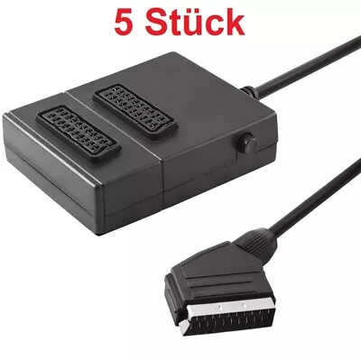 £36.90 • Buy 21pol Scart Distributor Verteilerbox Scart Splitter With Switch And 40cm Cable
