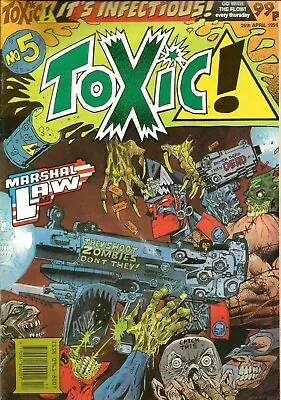 £7.95 • Buy TOXIC #5 (VOL 1)  MARSHAL LAW / 25th APR 1991 / APOCALYPSE / V/G / UK COMIC 