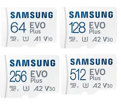 Samsung Micro SDXC EVO Plus 2021 Class 10 Flash Memory Card 256GB 512GB • $39.26