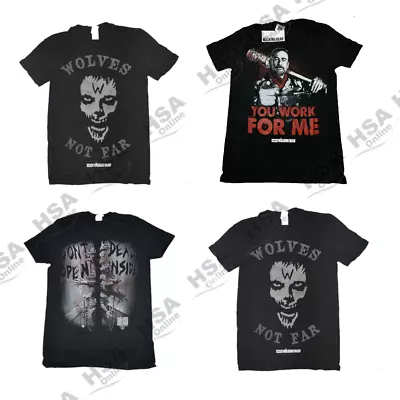 Mens Ladies Walking Dead Tshirt TopBlack Casual Zombie Horror Christmas Gift • £5.99