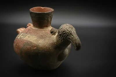 Pre-columbian Mayan Vulture Pottery Vessel Pre-contact Mesoamerica • $808.96