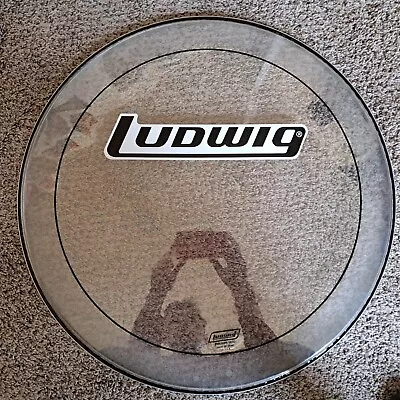 Ludwig 24  Pinstripe Logo Bass Drum Head • $12