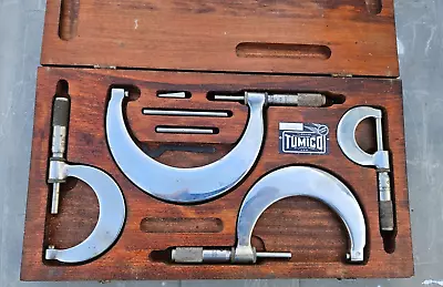 Vintage Tumico Tubular 4 Piece Micrometers • $9.99