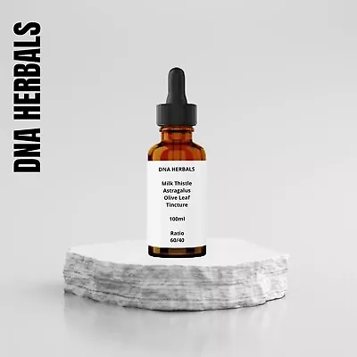 DNA HERBALS - Milk Thistle & Olive Leaf & Astragalus Tincture - 100ml • £16.81