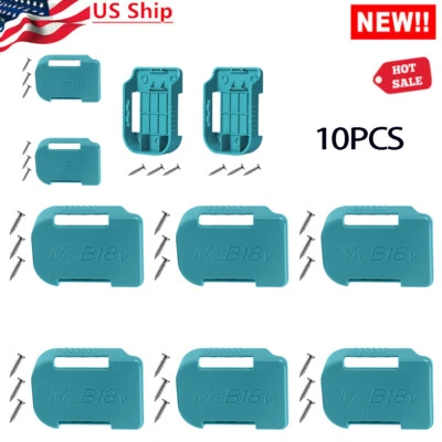 $11.03 • Buy 10Pack Battery Holders Mount For 18V Makita/Bosch Li-Ion Battery Storage Rack