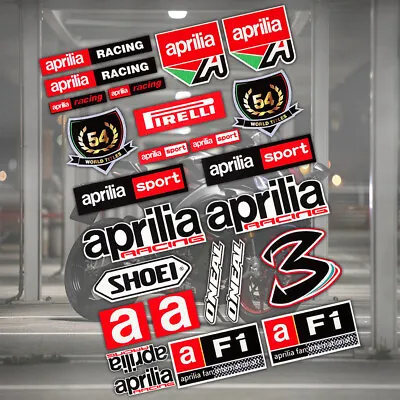 Reflective Motorcycle Decal Fairing Sticker For Aprilia Racing RSV RS Tuono SR50 • $10