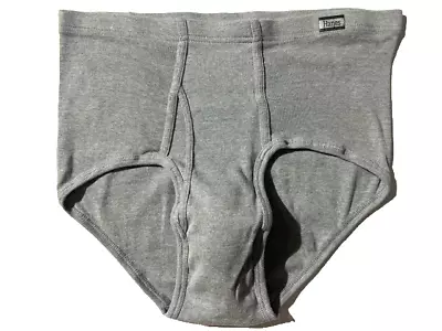 New HANES Men Comfort Soft Waistband Mid Rise Brief Underwear Grey Cotton Sz XL • $10