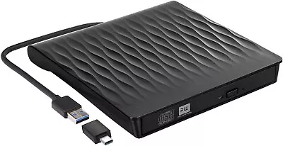£10.99 • Buy DANGZW External CD DVD Drive, USB 3.0 Type-C Portable External CD/DVD Rewriter