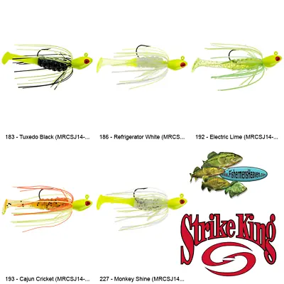 Strike King Mr Crappie Swim Jig Krappie Kicker 1/4oz (MRCSJ14) Any 5 Color Baits • $6.92