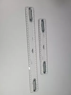 VEMCO P-12 Drafting Machine Scale Rulers - LOT OF 2 - Made In USA - PRE-OWNED • $44