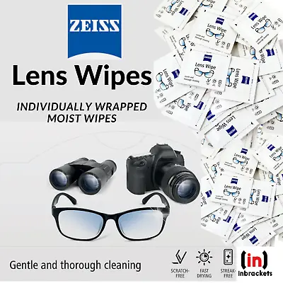£1.99 • Buy Zeiss Pre Moist Lens Wipe Optical Glasses Cleaning Phone Screen Camera 1-200 Uk