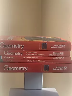 Glencoe Geometry Teachers Wraparound +Student+  Bundle Of 4 Teacher’s Manuals • $249.99