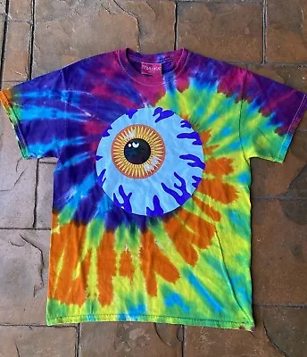 Mishka NYC MNWKA Eyeball Tie Dye Graphic Skateboarding Crew T-Shirt Medium • $14.99