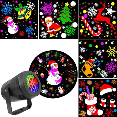 Christmas Star Laser Projector Light LED Moving Indoor Landscape Stage RGB Lamp • £10.79