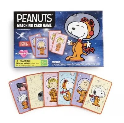 NEW Peanuts Snoopy Matching Card Game NASA SPACE EDITION 2019 Charlie Wood Lucy • $19.99