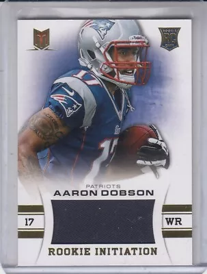 AARON DOBSON 2013 Panini Momentum Rookie Initiation Materials #1 48/399 Patriots • $6