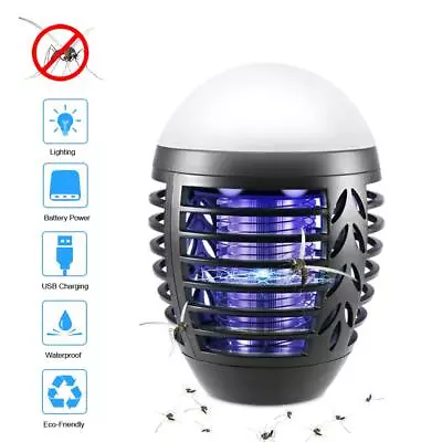 Electric Insect Bug Zapper Light UV Mosquito Killer Pest Catcher Lamp Fly Out+in • £9.95