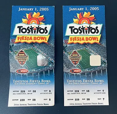 $25 • Buy 2005 Fiesta Bowl Game Tickets Stub Utah Pittsburgh