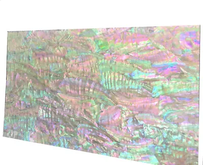 1x Abalone Shell Veneer Sheet Inlay 9 1/2 X5 1/2 X1/64  (240x140mm) Luthier B01 • £16.37