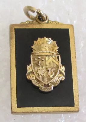 Vintage Delta Tau Delta ΔΤΔ Fraternity Crest Charm Fob / Coat-of-Arms • $39.99