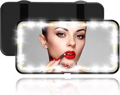 60 LEDs Car Sun Visor Vanity Mirror Rechargeable Makeup Mirror With Modes • $38.95