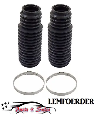 LEMFOERDER Brand Set Of 2 Tie Rod Bellows Boot + Clamps BMW E36 318 323 325328M3 • $25.92