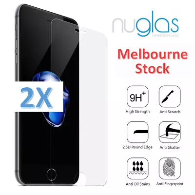 2x For IPhone 8 Plus (5.5 ) Premium NUGLAS 2.5d Tempered Glass Screen Protector  • $6.95