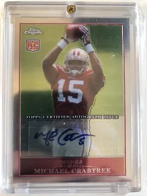 2009 Topps Chrome Michael Crabtree Auto • $35