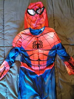 Marvel Spiderman Child's Boys Girls Dress Up World Book Day Costume Size 5 To 6 • £1.59