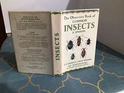 Observers Book Of Common Insects & Spiders 1954 • £19.99