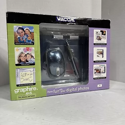 Wacom Graphire 4 USB Tablet Mouse Pen Holder 4x5 Digital Photo Edit 20 SQ Inches • $44.99