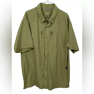 Cabela’s Guidewear Green Vented Performance Button Down Shirt Size XL • $14.99