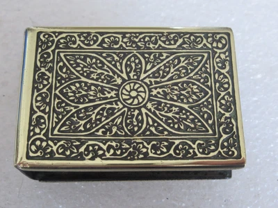 £10 • Buy Stunning Art Deco / Art Nouveau Brass Matchbox Holder