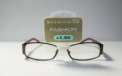 NEW!  FOSTER GRANT MAGNIVISION READING GLASSES: Brown - Darlene A  1.50 • $10